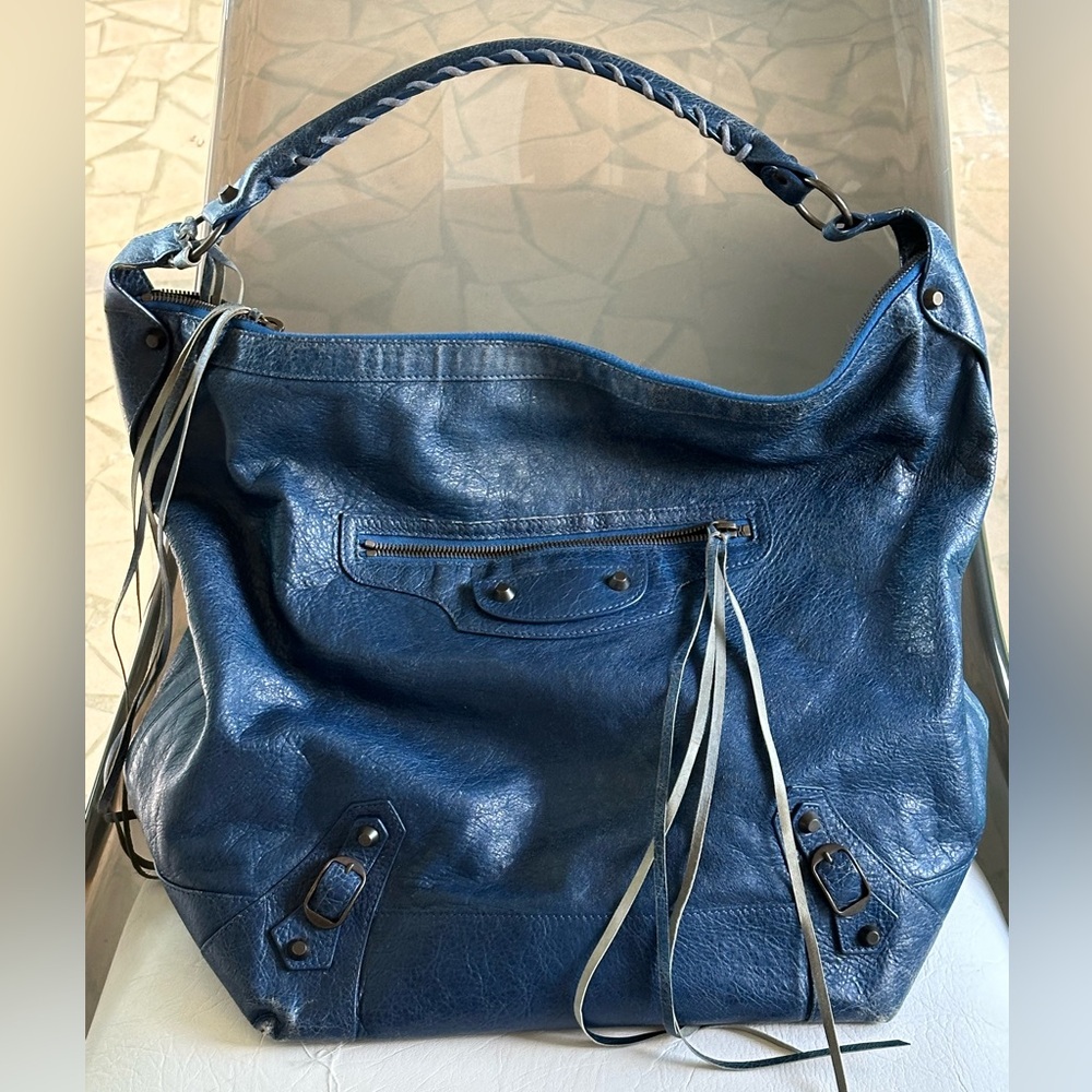 Balenciaga Large Hobo Bag Motocross Bag